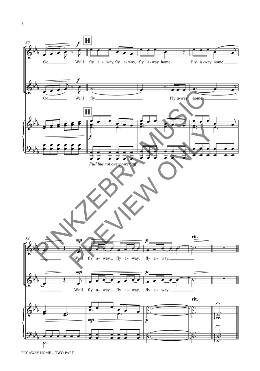 Fly Away Home (Two-Part) 2-Part scores gallery preview page 9