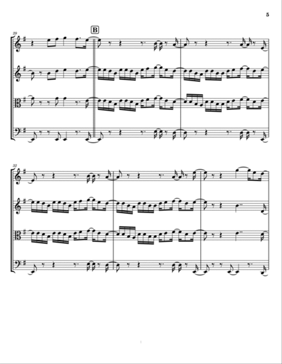 Conga String Quartet scores gallery preview page 5