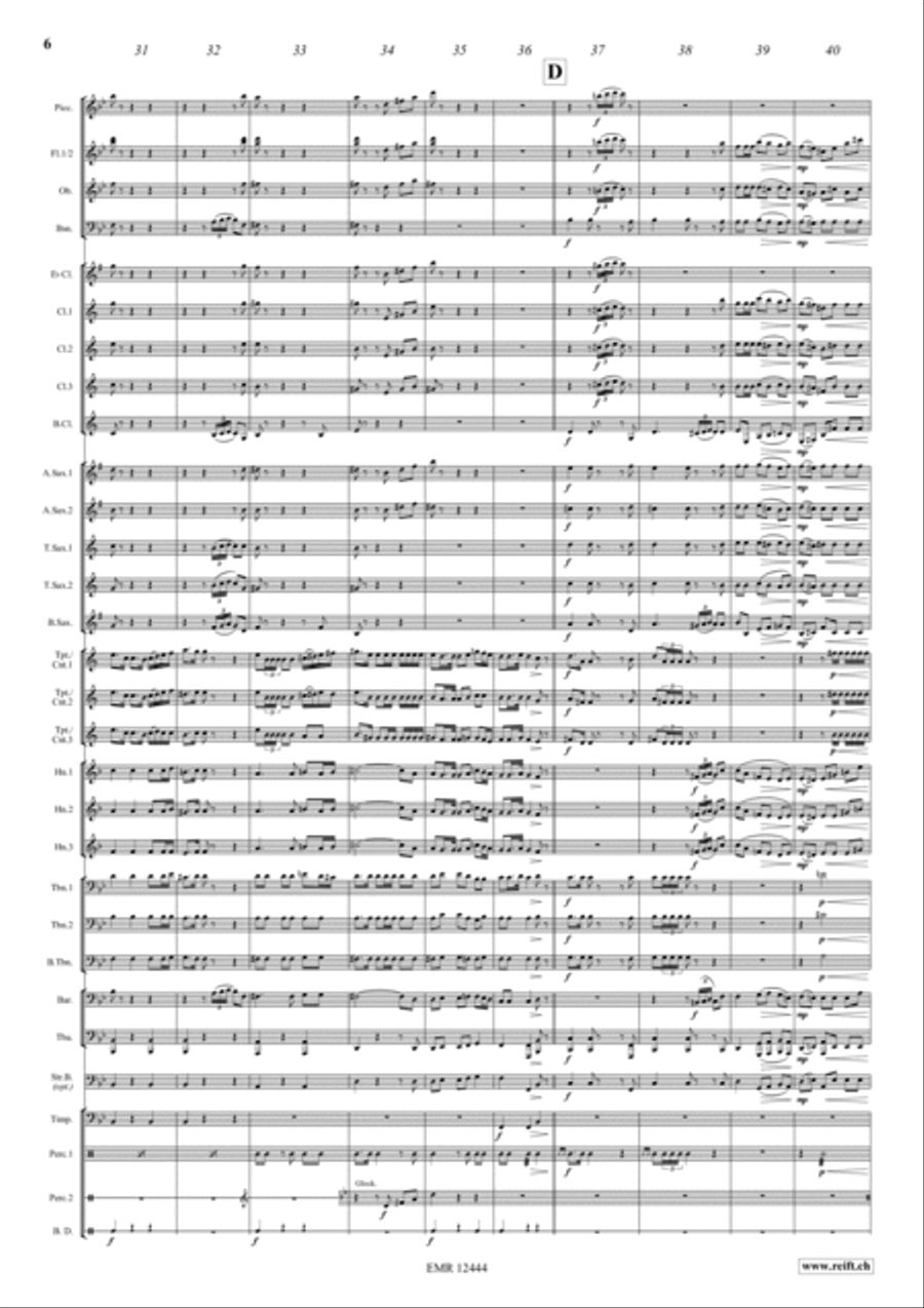 Military Polonaise Concert Band scores gallery preview page 6