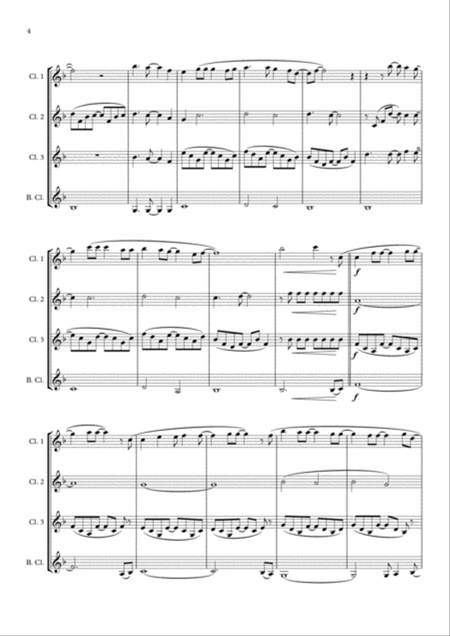 A Million Dreams Woodwind Quartet scores gallery preview page 4