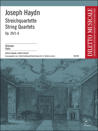Streichquartette op. 20 / 1-6 Bandausgabe