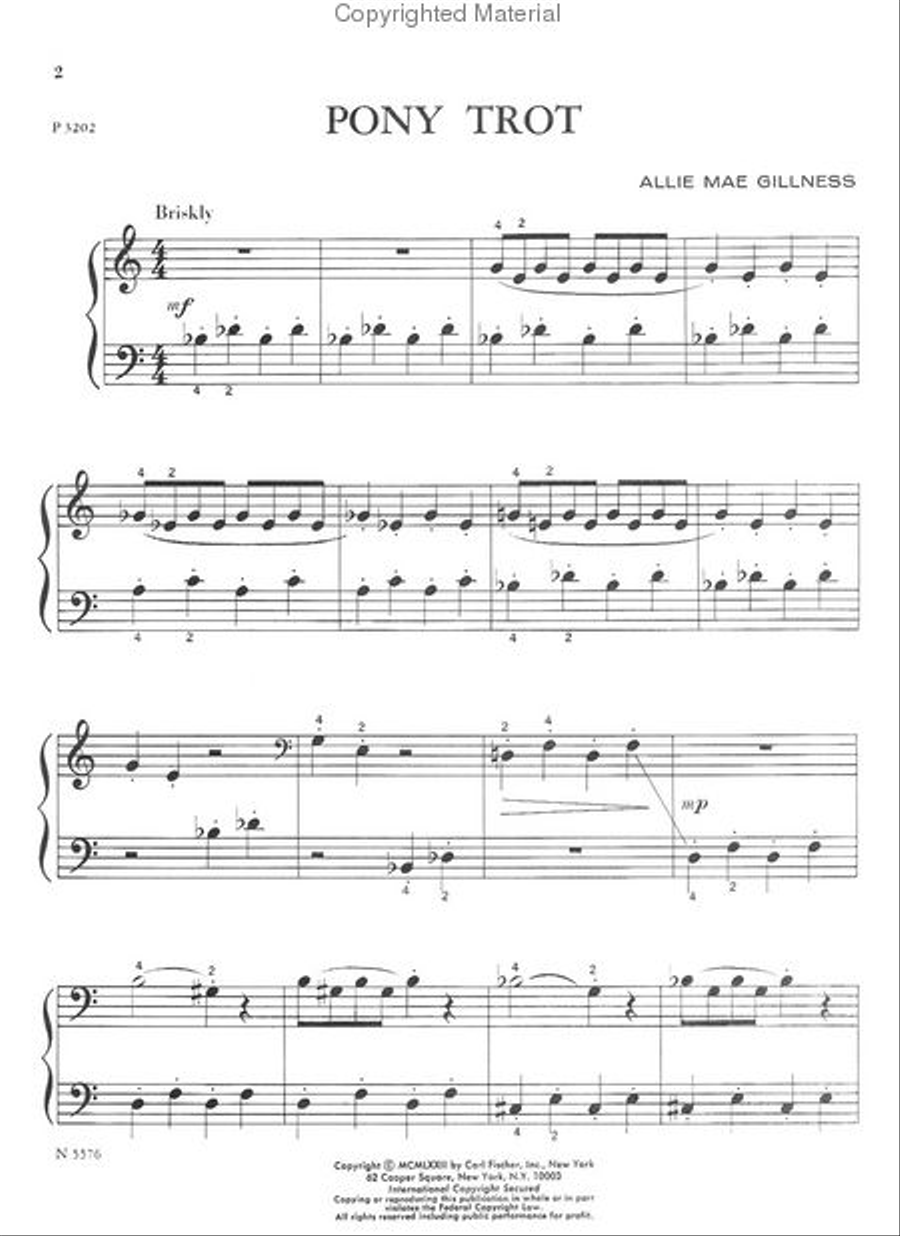 Pony Trot Pony Trot Piano Solo scores gallery preview page 2