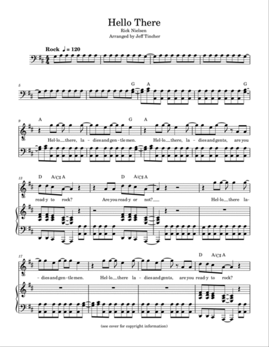 Hello There Piano, Vocal, Guitar scores gallery preview page 2