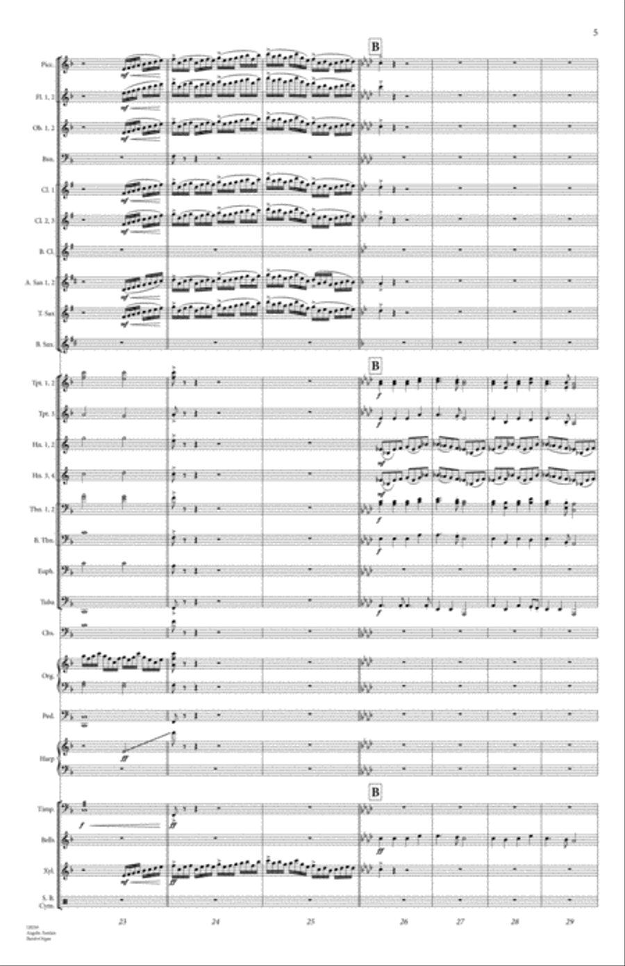 Angelic Fanfare Angelic Fanfare Concert Band scores gallery preview page 6