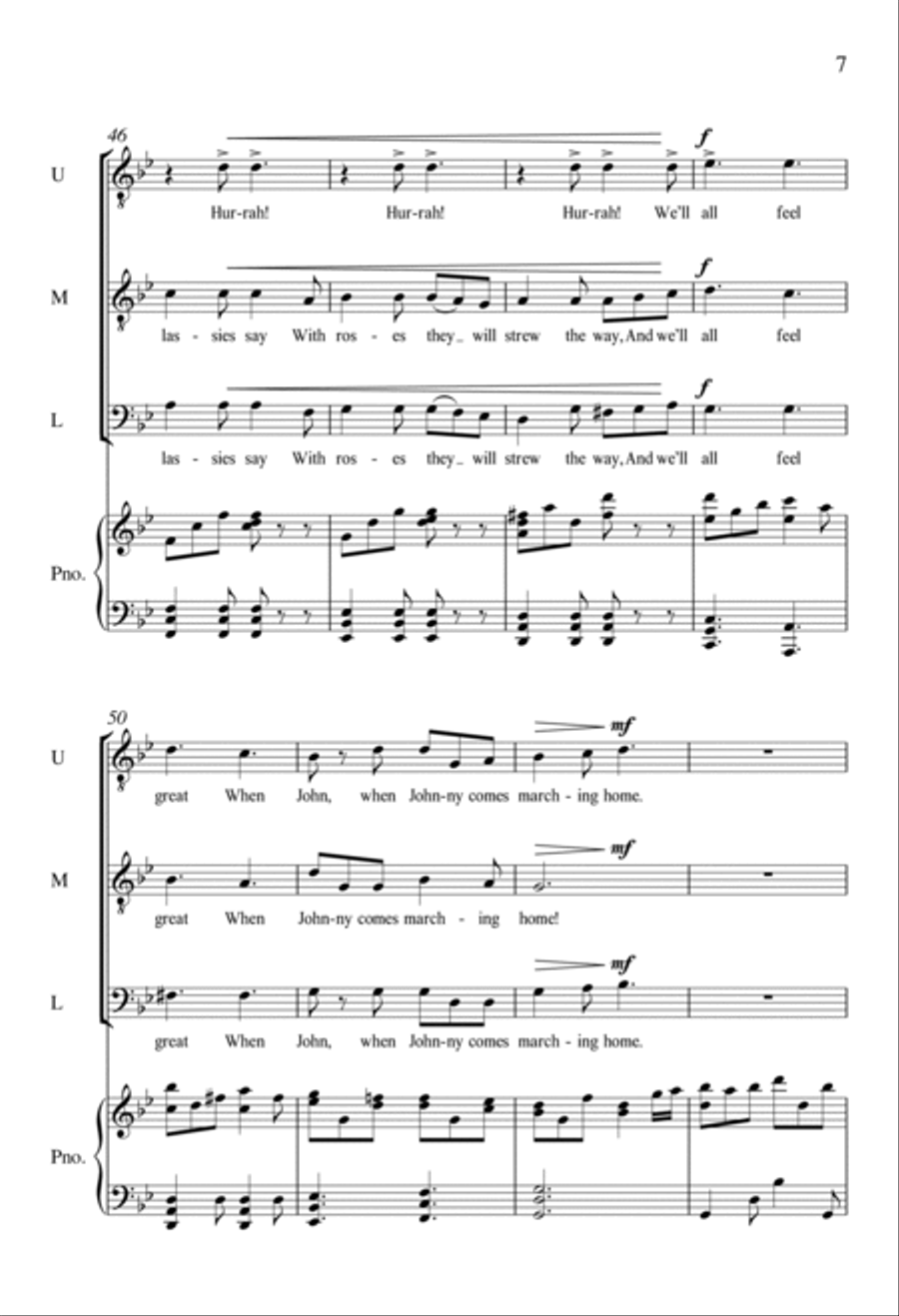 Johnny Comes Marching TTB scores gallery preview page 6