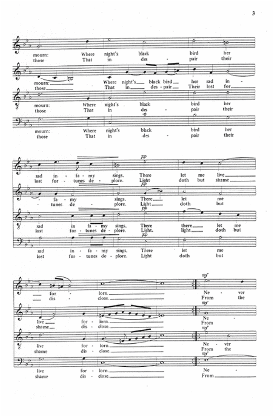 Flow My Tears 4-Part scores gallery preview page 3