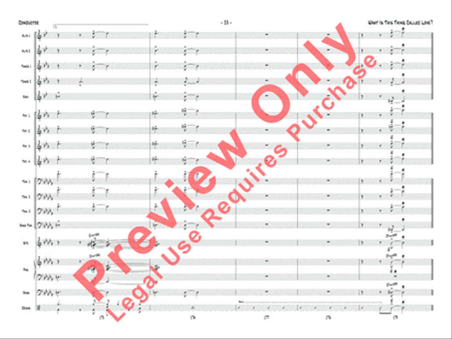 What Is This Thing Called Love? (from Wake Up and Dream) Jazz Ensemble scores gallery preview page 24