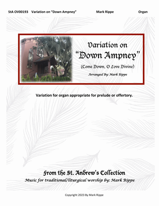 Book cover for Variation on "Down Ampney" (Come Down, O Love Divine) StA OV00193