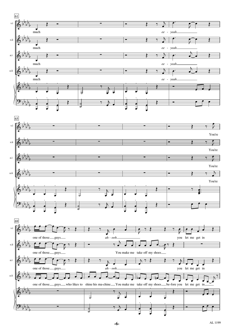 That Don't Impress Me Much SSAA scores gallery preview page 6