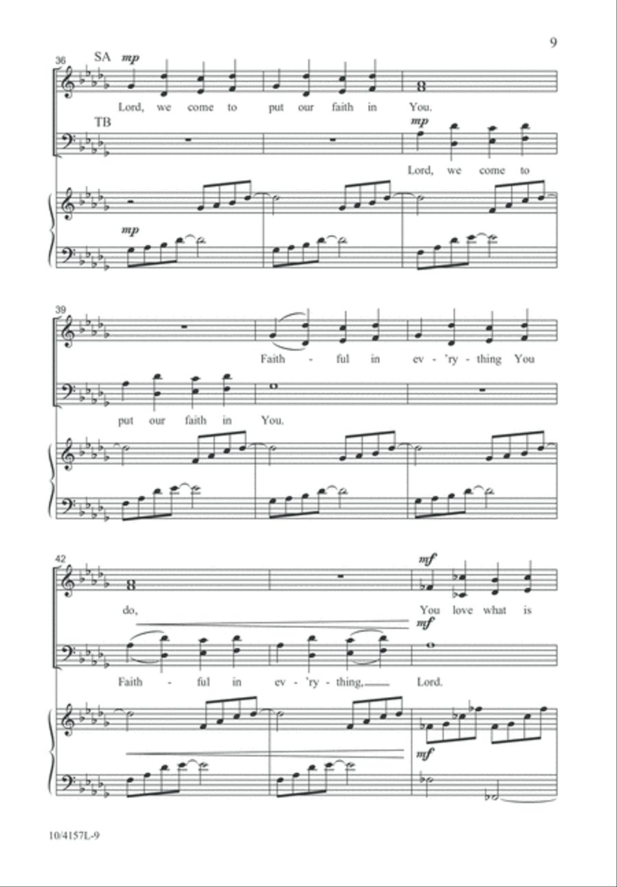 I Bring a Heart of Thanks 4-Part scores gallery preview page 10