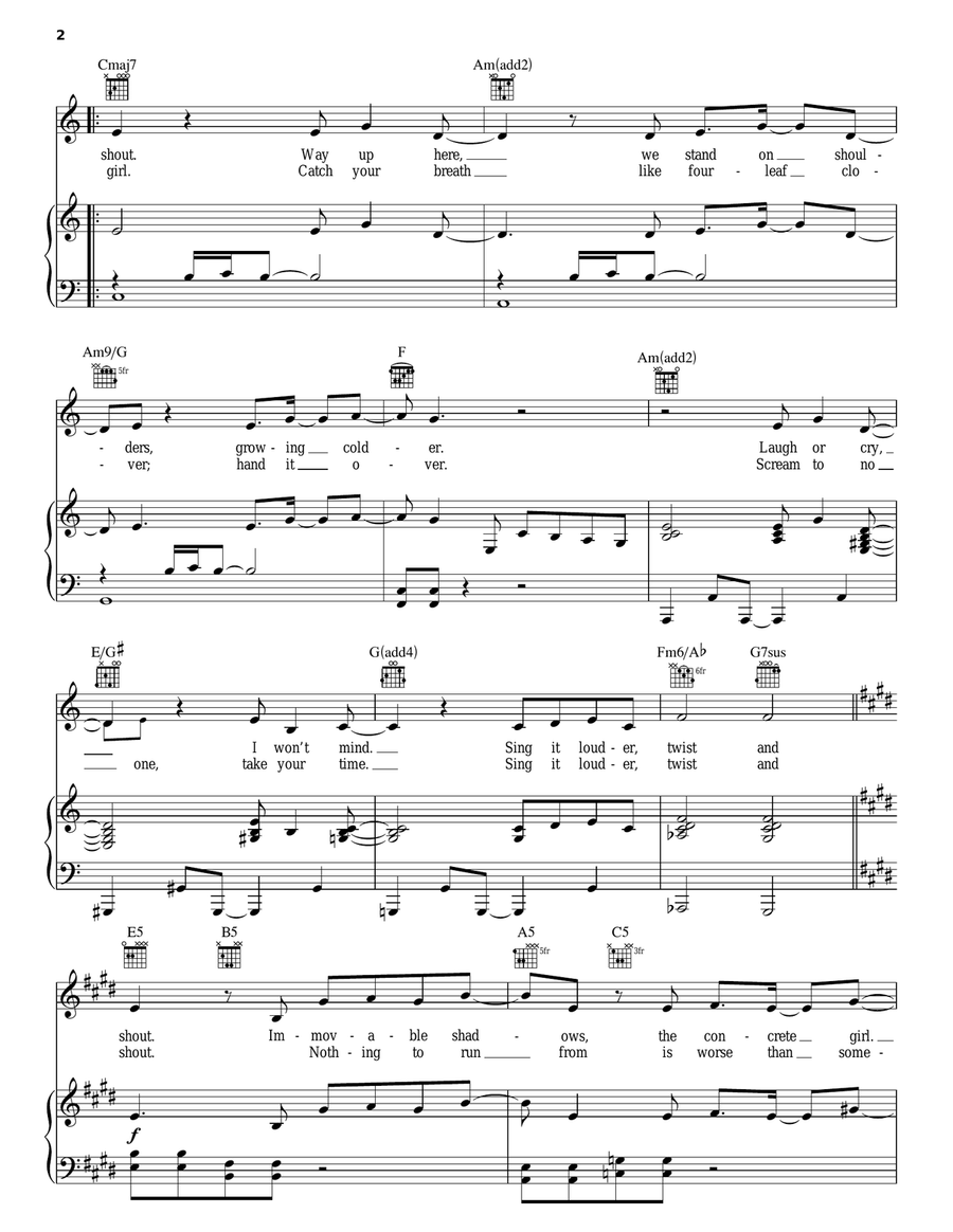 Concrete Girl Concrete Girl Piano, Vocal, Guitar scores gallery preview page 2