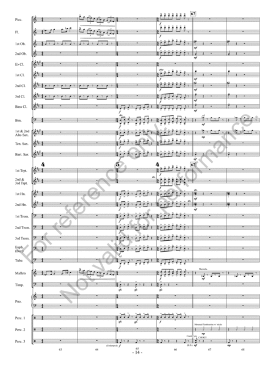 Downtown Scherzo Concert Band scores gallery preview page 15