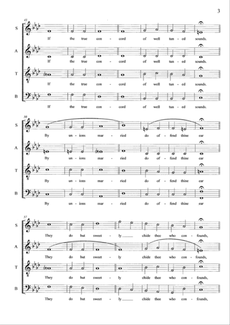 Five Shakespearean Sonnets - Composed by Graham Dickson-Place SATB a capella 4-Part scores gallery preview page 3