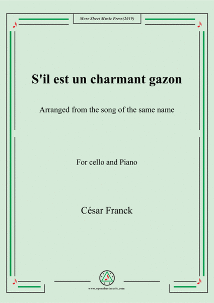 Franck-S'il est un charmant gazon,for Cello and Piano image number null