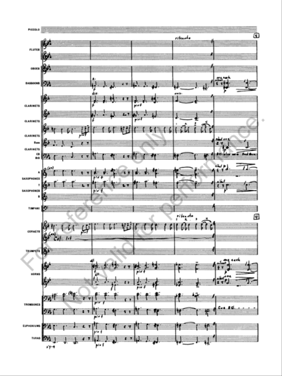 Symphony No. 5 Concert Band scores gallery preview page 11