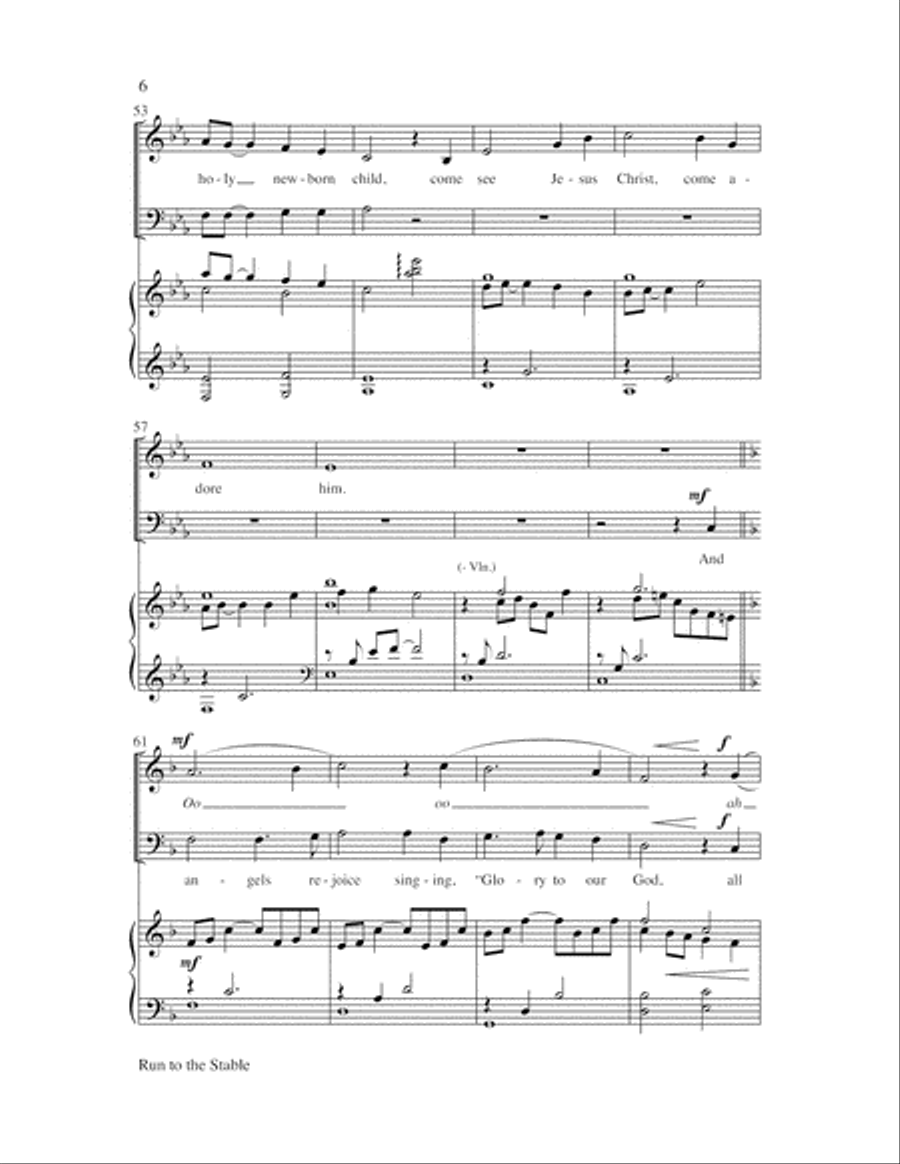 Run to the Stable 4-Part scores gallery preview page 7