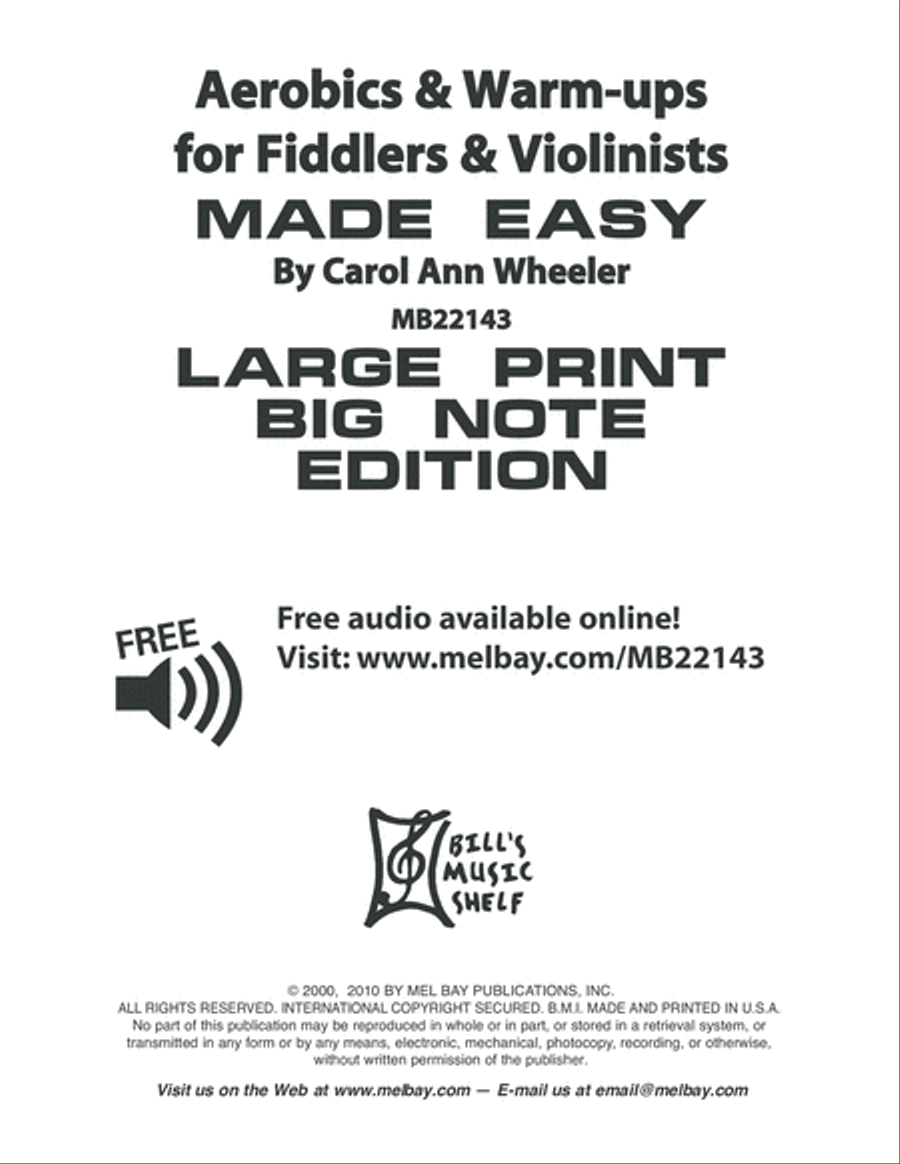 Aerobics & Warm-Ups for Fiddlers & Violinists Made Easy Violin Solo scores gallery preview page 2