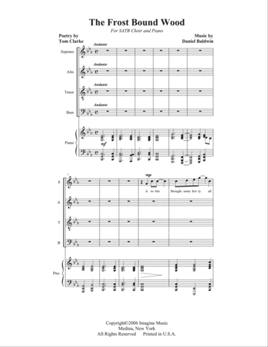 The Frost Bound Wood The Frost Bound Wood 4-Part scores gallery preview page 3
