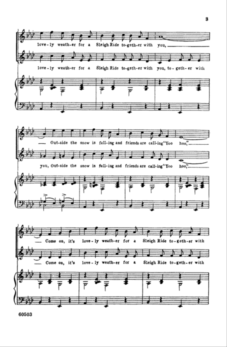 Sleigh Ride Sleigh Ride Choir scores gallery preview page 2