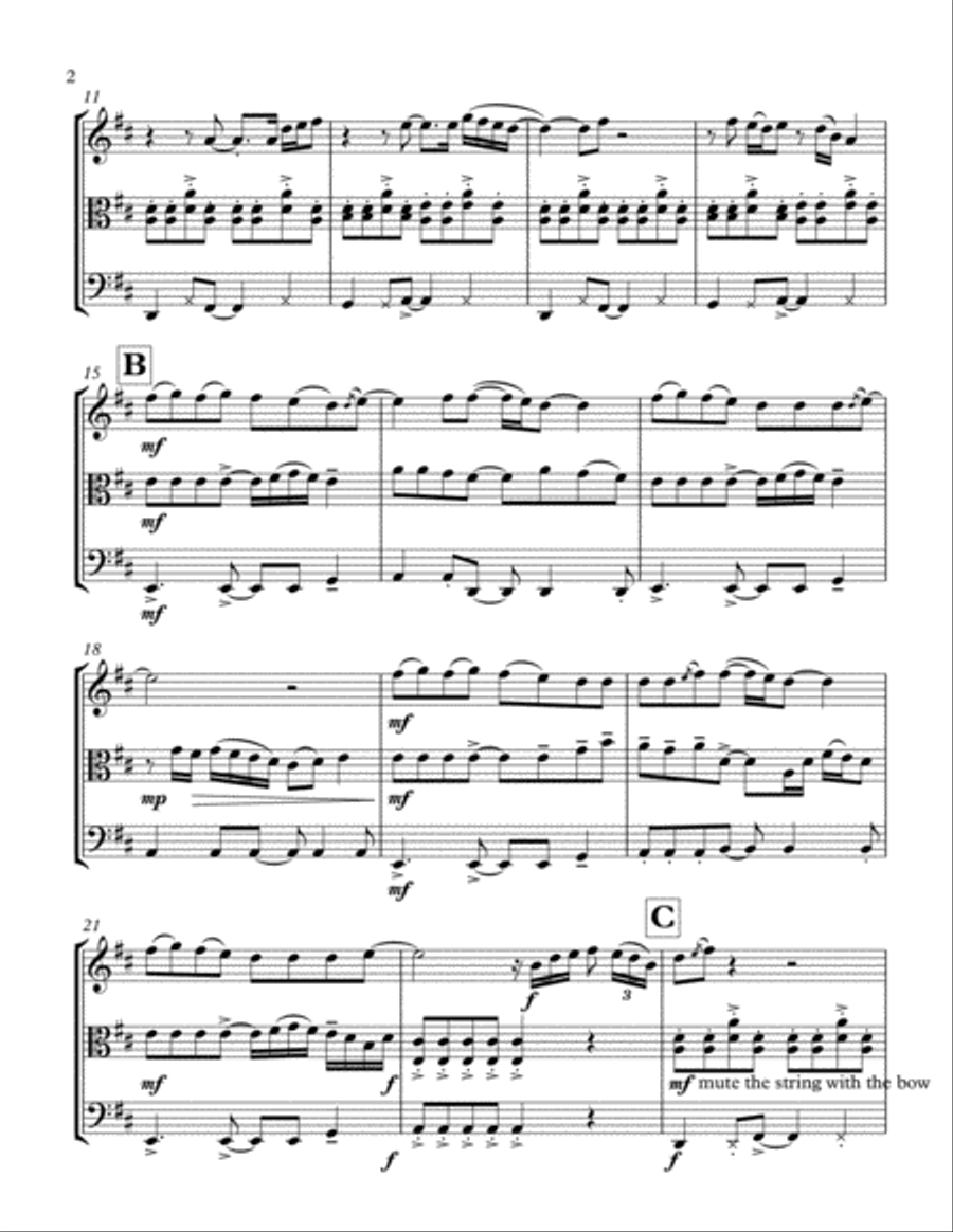 Thinking Out Loud String Trio scores gallery preview page 3