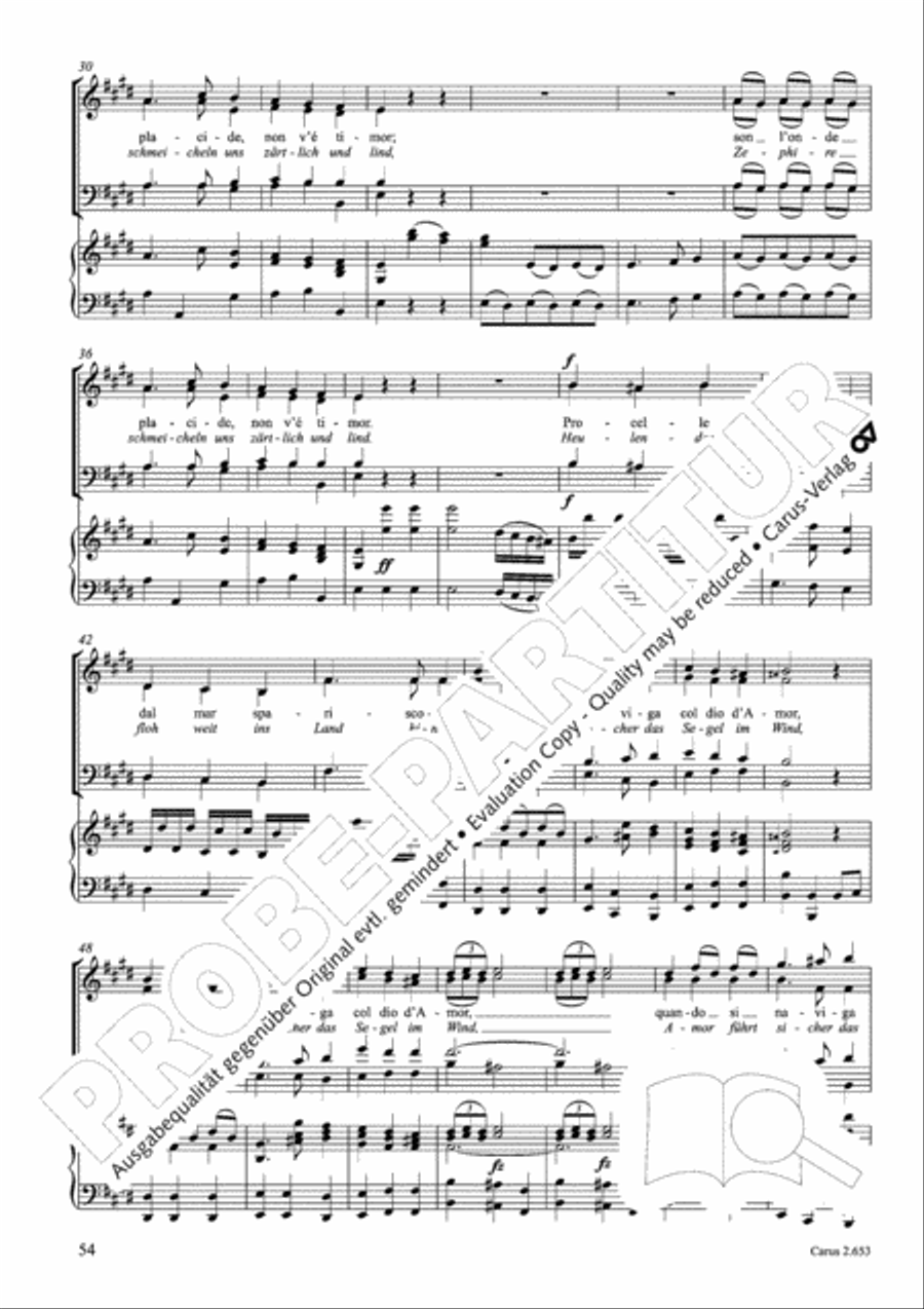 Choral collection Great Opera Choruses - Mozart * Haydn (choir & piano) Choir scores gallery preview page 65