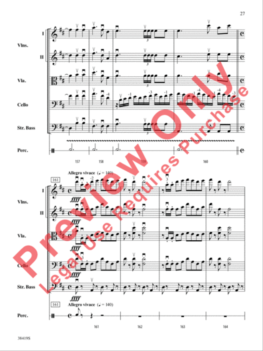 Highlights from the 1812 Overture String Orchestra scores gallery preview page 28