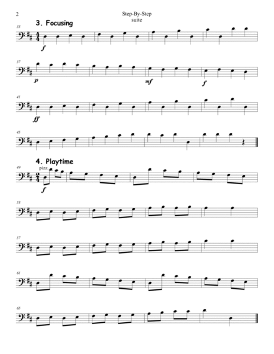 Step-by-Step. Suite for beginning string orchestra. SCORE & PARTS. String Orchestra scores gallery preview page 5