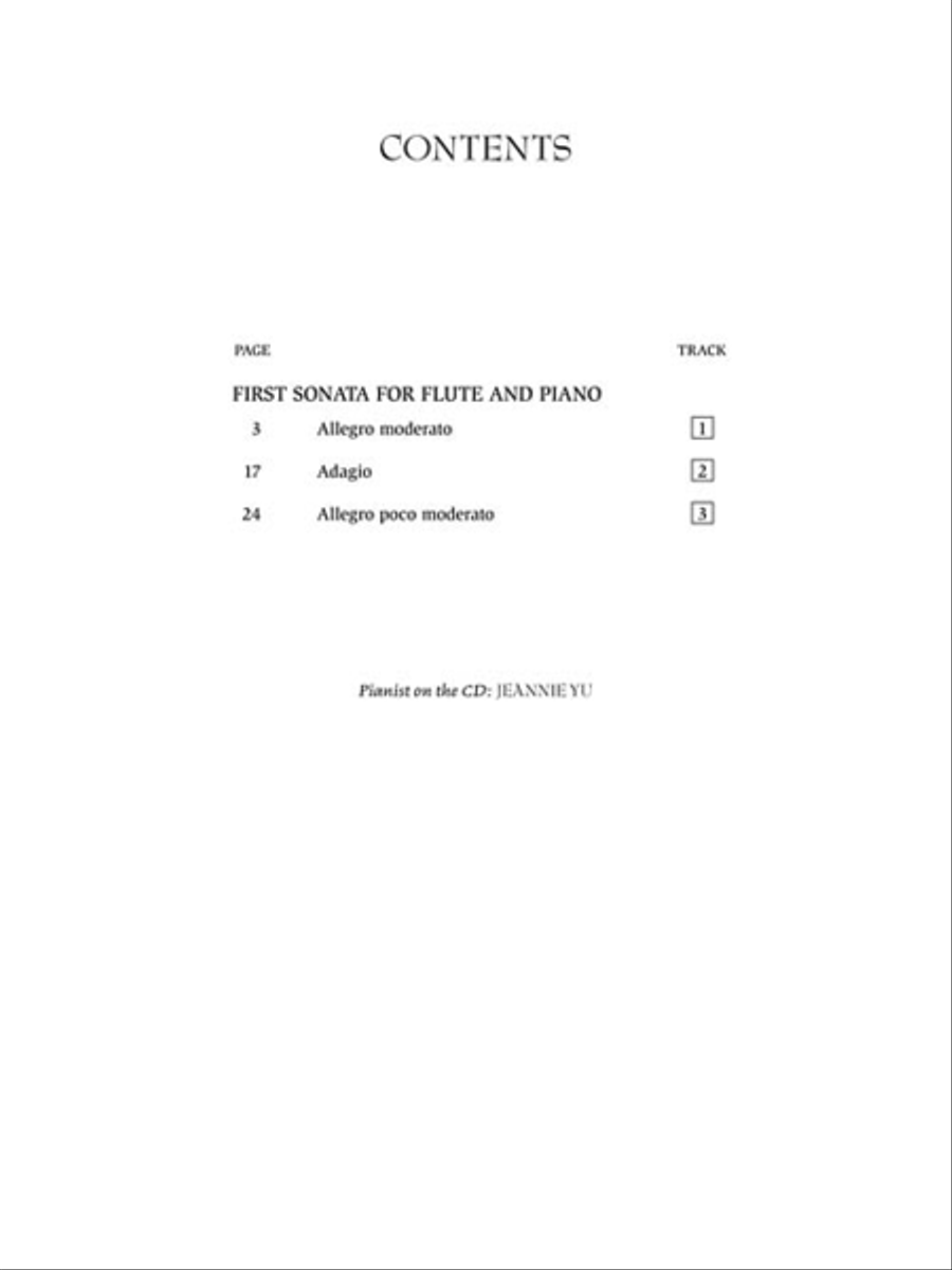 Bohuslav Martinu – First Sonata for Flute and Piano Flute Solo scores gallery preview page 3