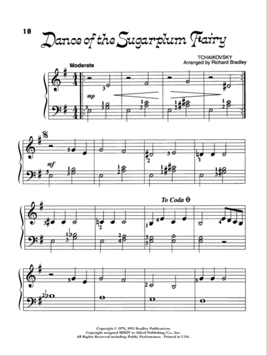 The Nutcracker Suite Easy Piano scores gallery preview page 6
