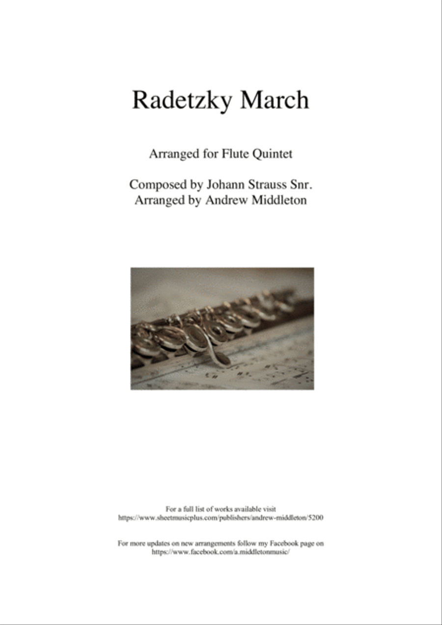 Radetzky March arranged for Flute Quintet Woodwind Quintet scores gallery preview page 1