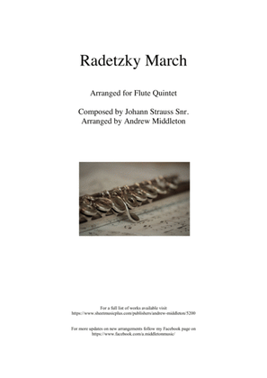 Radetzky March arranged for Flute Quintet