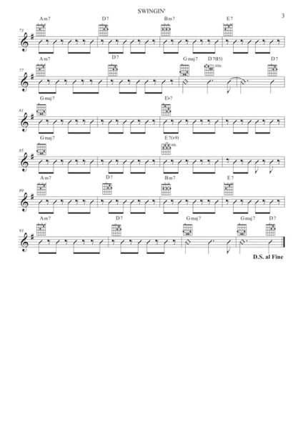 Swingin' - Bossa nova for solo Flute & Guitar image number null