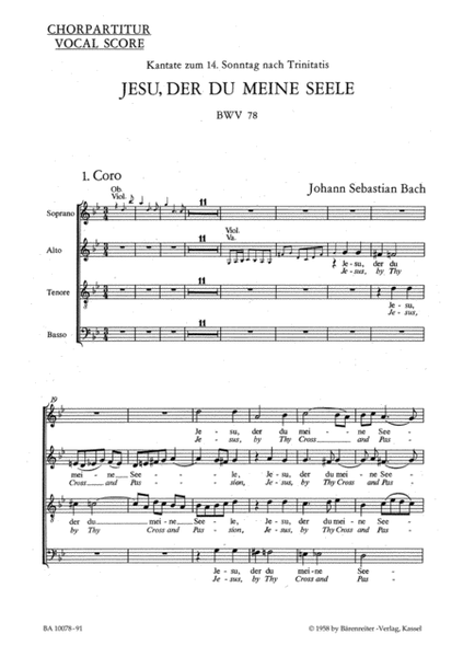 Jesu, by Thy Cross and Passion, BWV 78
