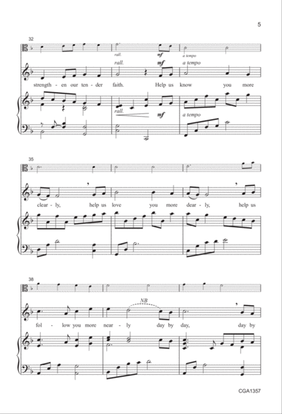Guide Us, Lord Choir scores gallery preview page 5