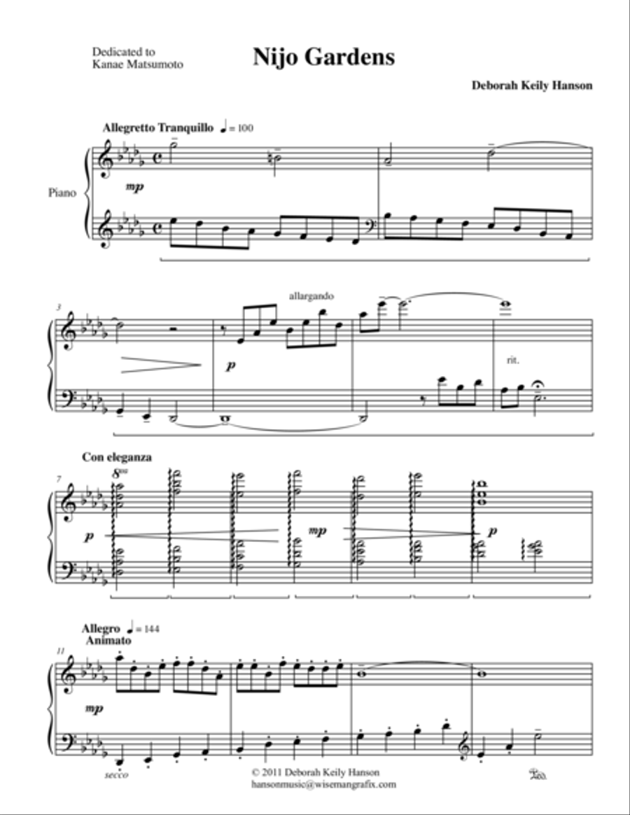 Nijo Gardens Piano Method scores gallery preview page 1