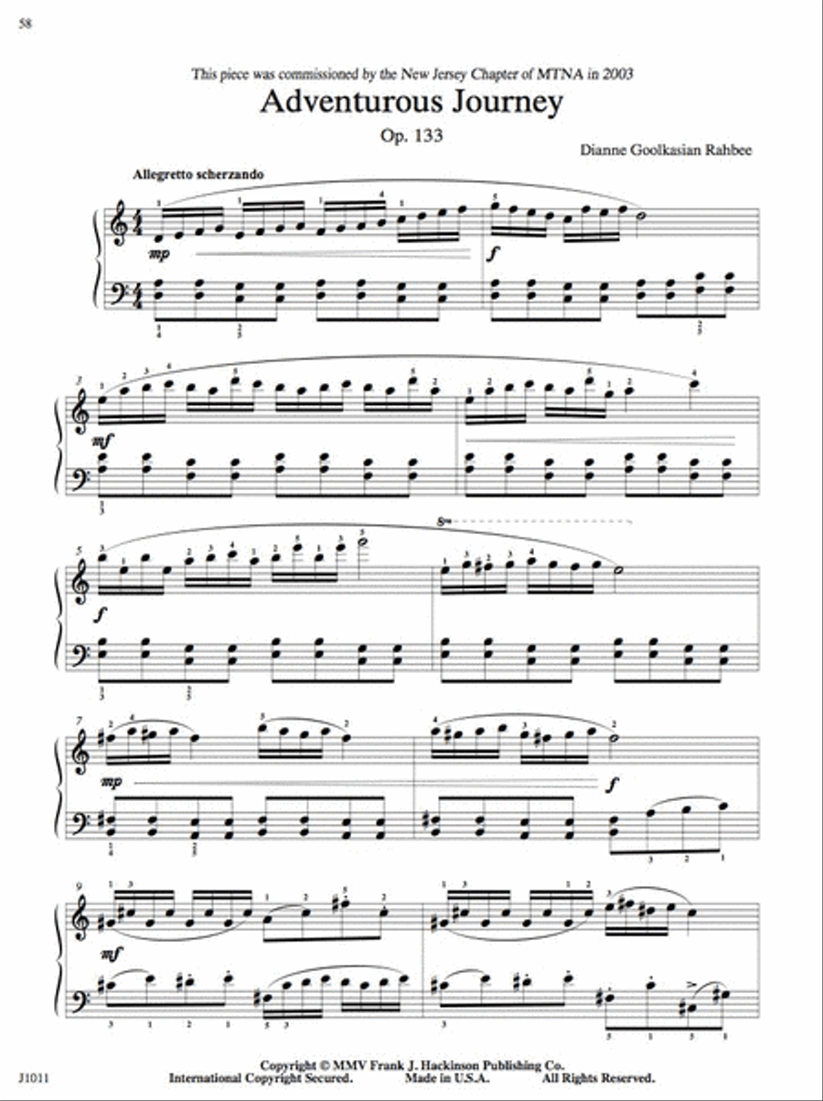 Modern Miniatures for Piano Solo