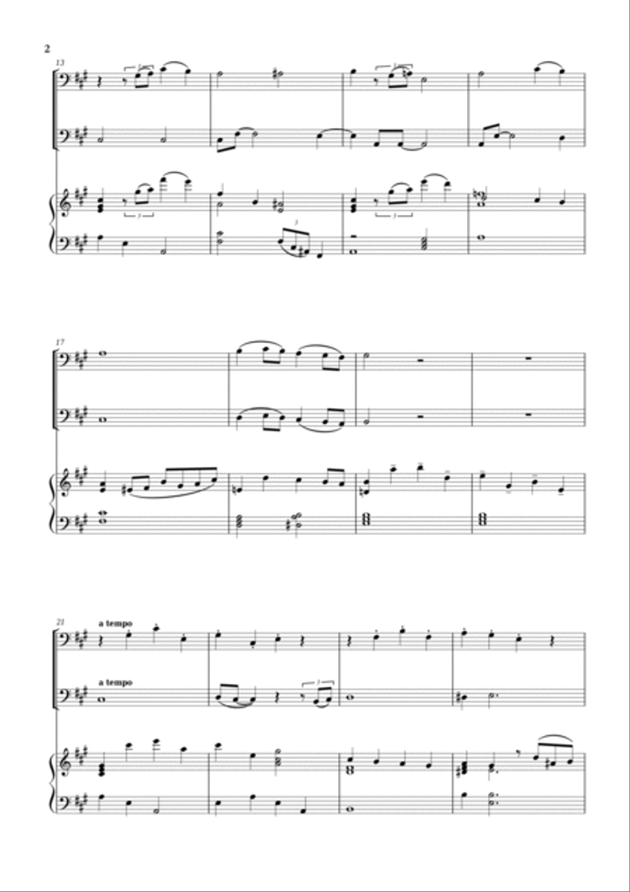 White Christmas Trombone Duet scores gallery preview page 2