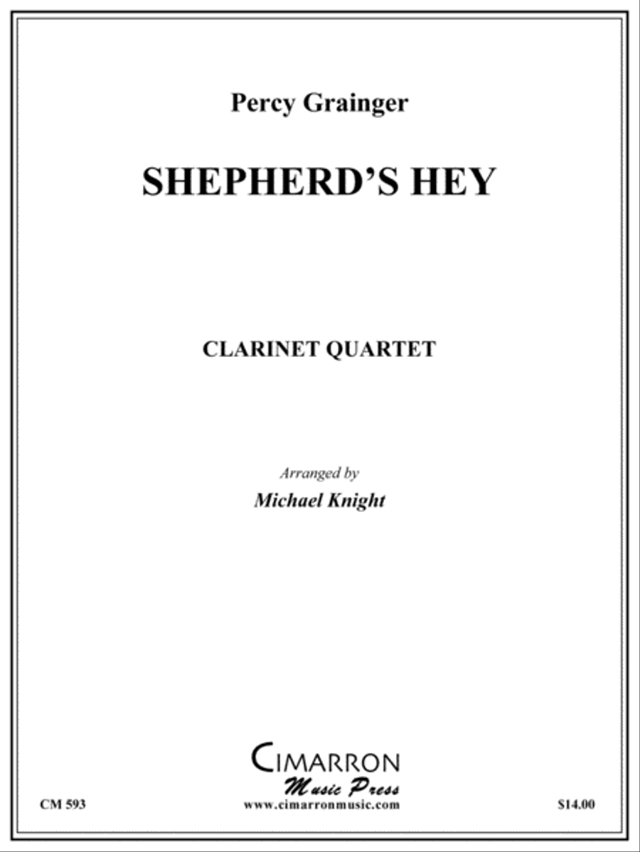 Shepherd's Hey Shepherd's Hey Clarinet Quartet scores gallery preview page 1
