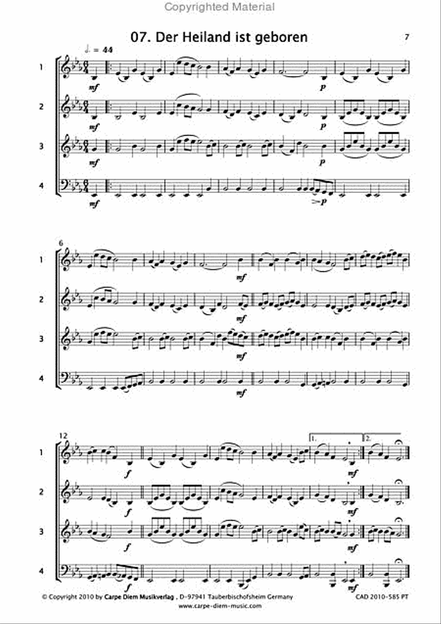 20 Traditional Christmas Songs - Score