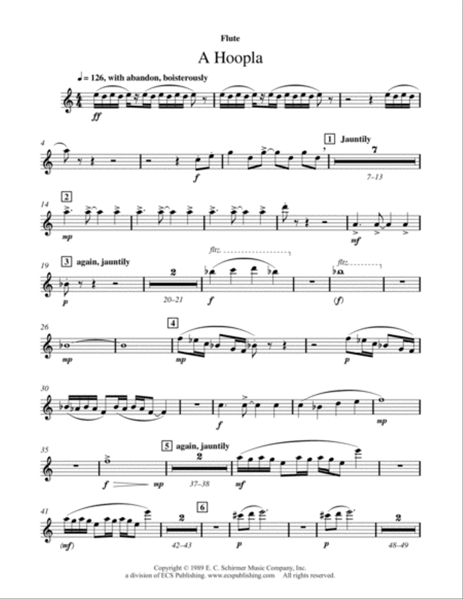 A Hoopla Choir scores gallery preview page 1
