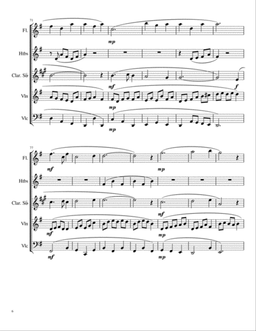 Souvenirs (Quintette, 2nd movement.) image number null