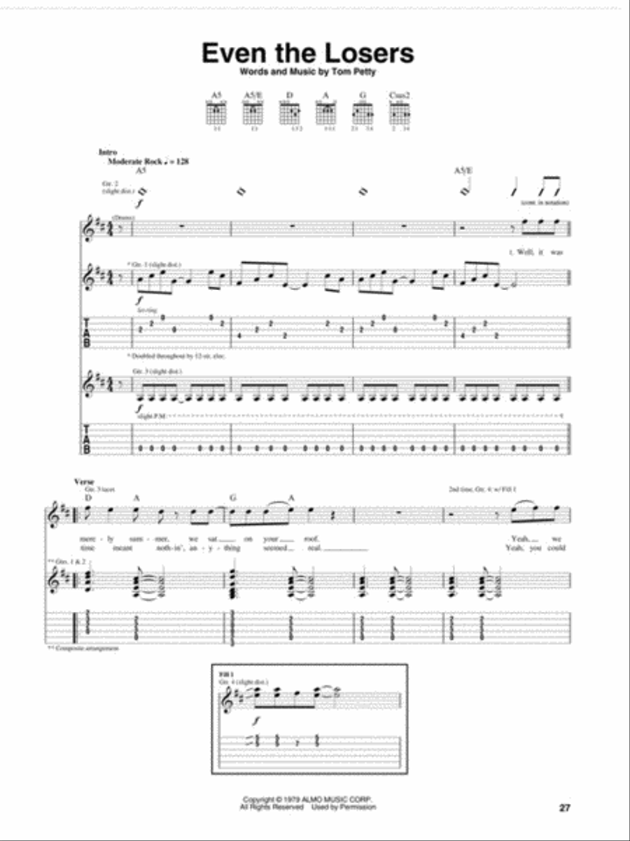 Tom Petty – The Definitive Guitar Collection Acoustic Guitar scores gallery preview page 4