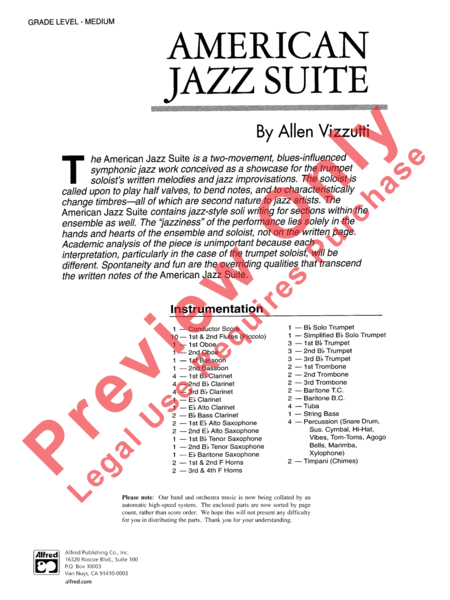 American Jazz Suite image number null