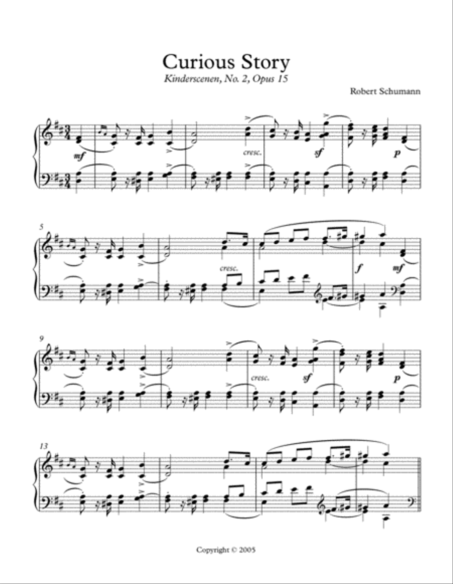 Curious Story Curious Story Piano Solo scores gallery preview page 2