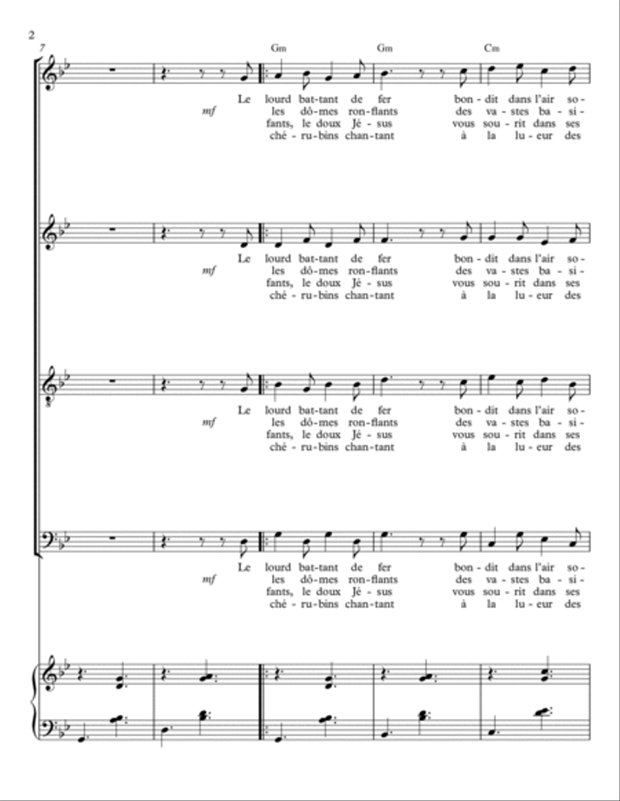 VOIX DE NOËL VOIX DE NOËL 4-Part scores gallery preview page 2