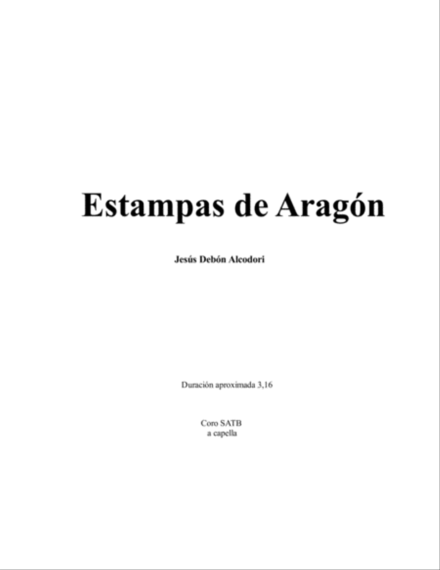 Estampas de Aragón Estampas de Aragón 4-Part scores gallery preview page 1