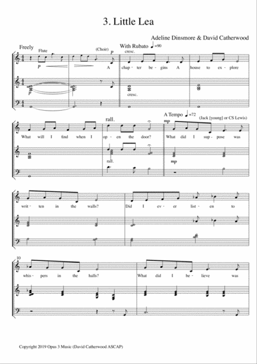Jack's Journey - A Musical inspired by the boyhood adventures of CS Lewis (lyrics by Adeline Dinsmor Voice scores gallery preview page 4