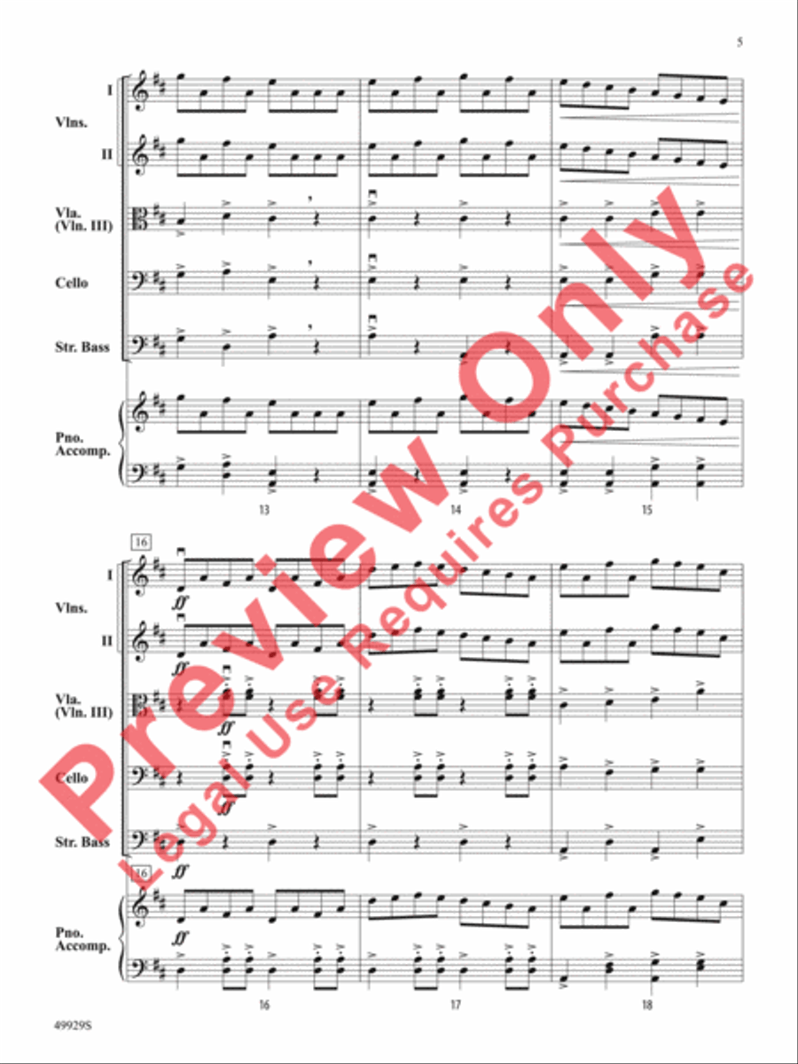 The Harvest Home The Harvest Home String Orchestra scores gallery preview page 6