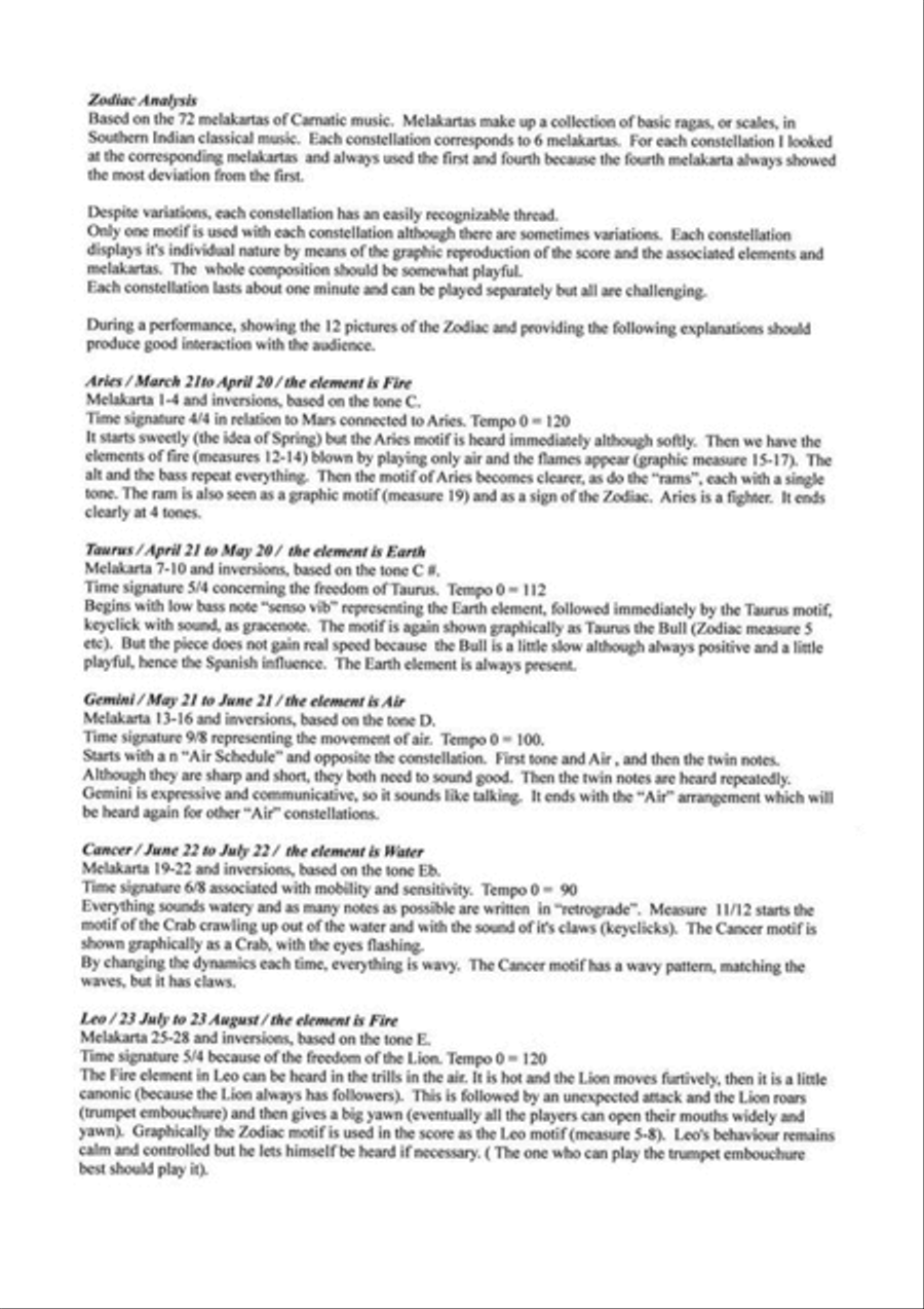 Zodiac Flute Quartet scores gallery preview page 3