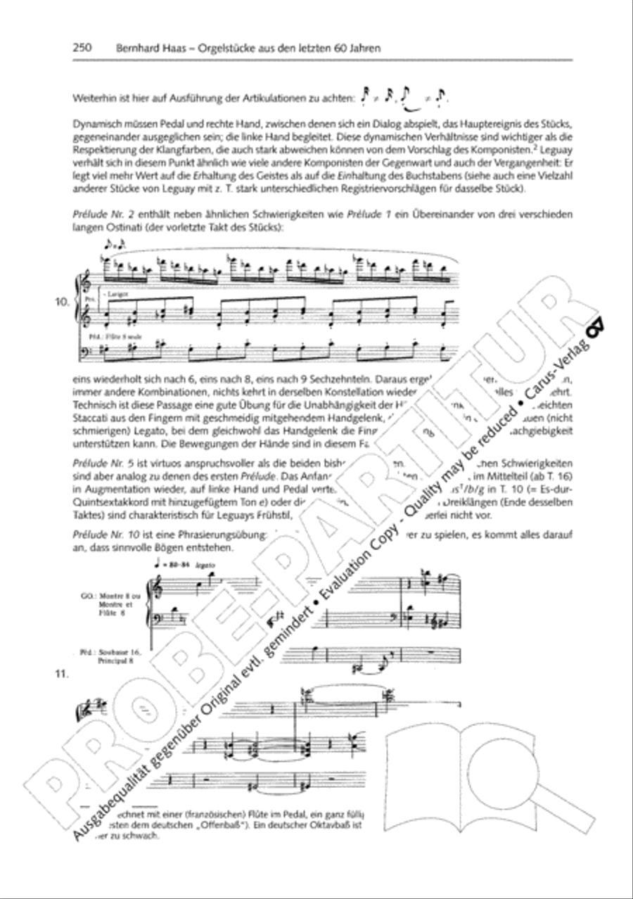 Orgelschule zur historischen Auffuhrungspraxis Organ Solo scores gallery preview page 251